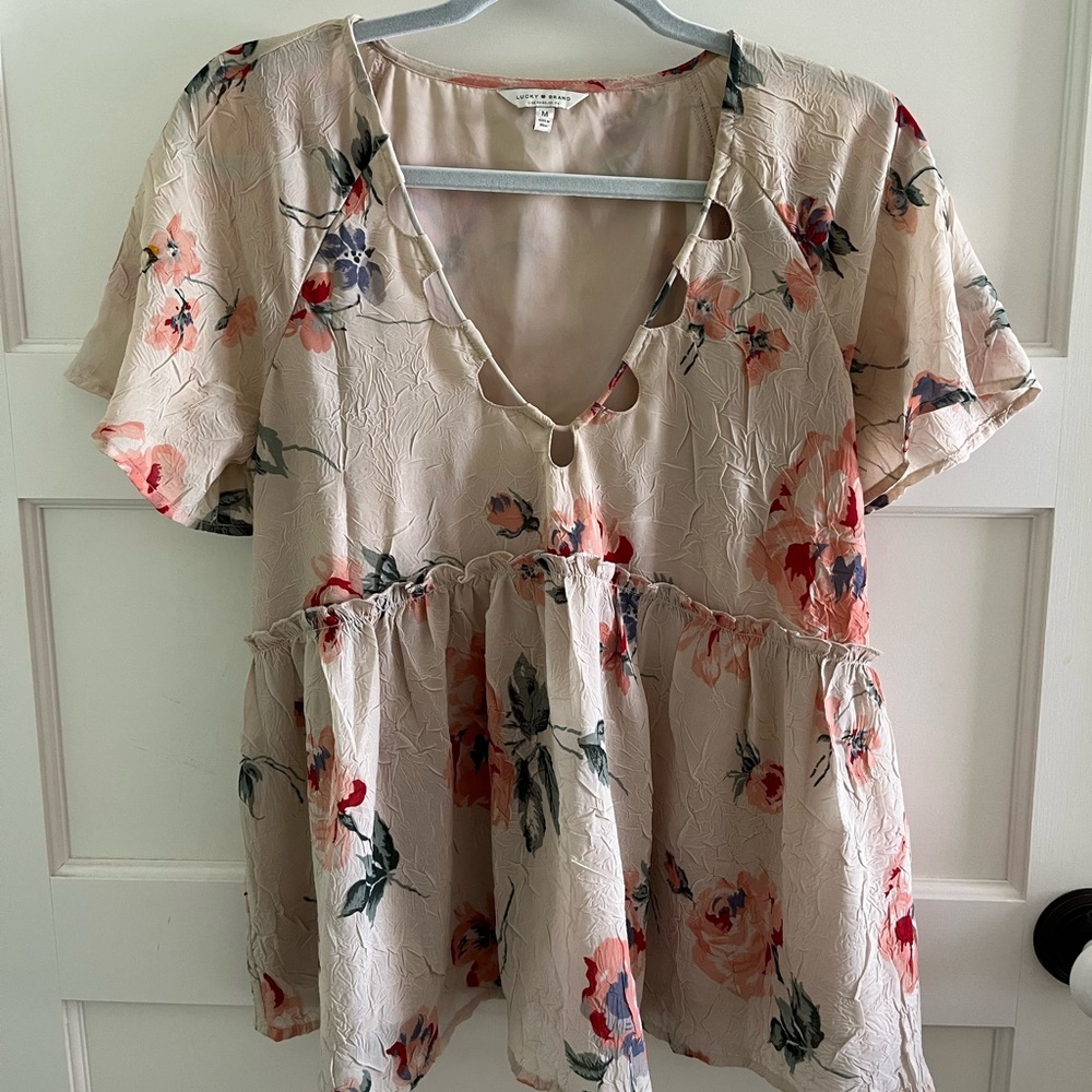Lucky Brand Floral Blouse